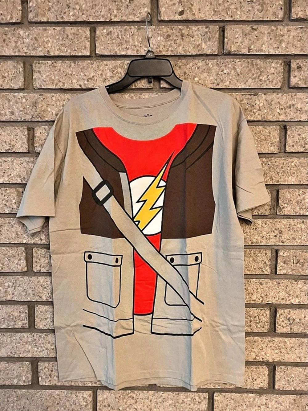 Ripple Junction The Big Bang Theory Sheldon Flash Costume T-Shirt Tee in Gray